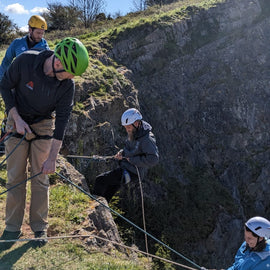 Abseiling, Weston-Super-Mare