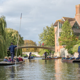 Historical Walking, Punting Tour: Cambridge