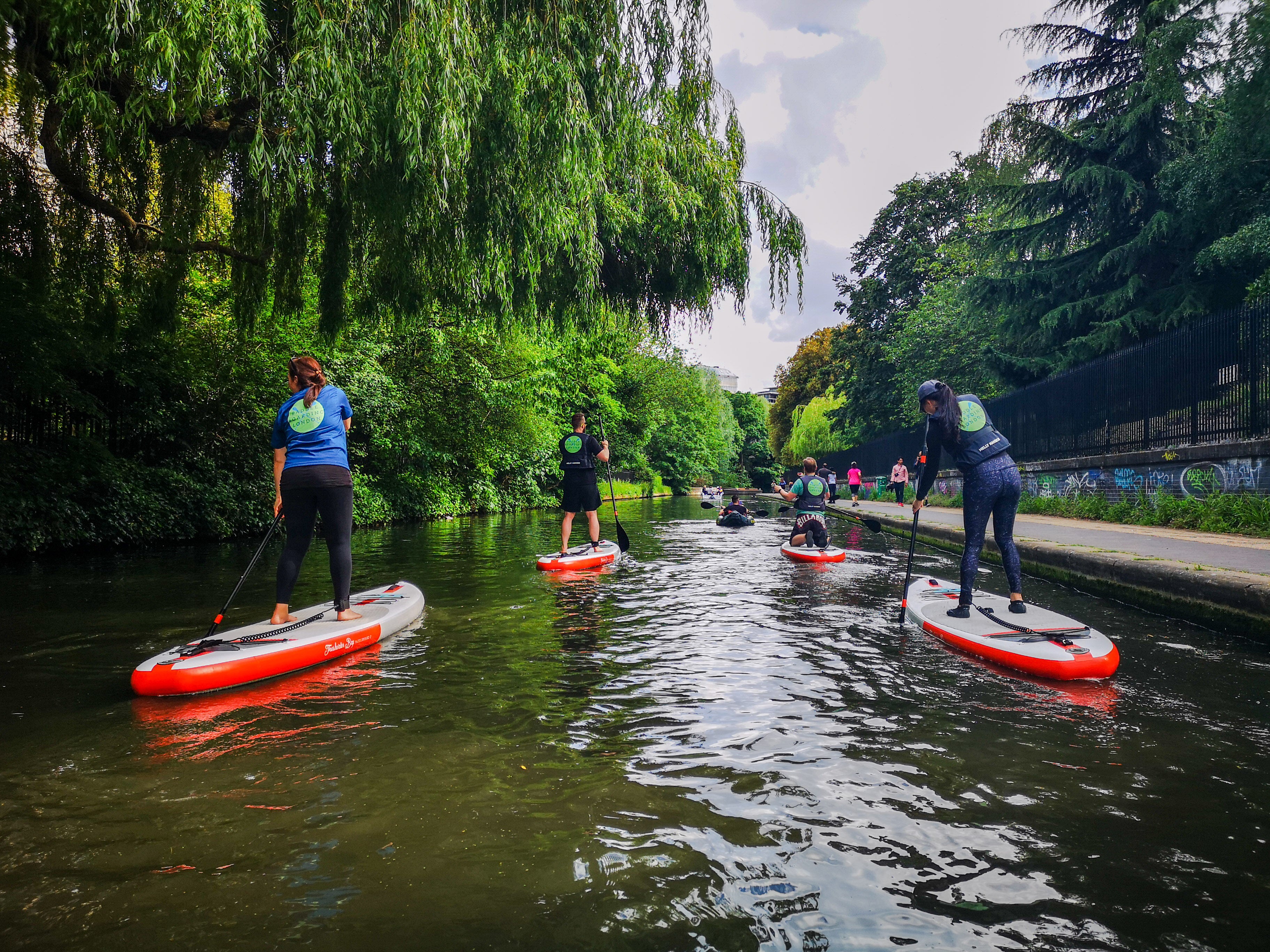 Paddleboarding in London for two